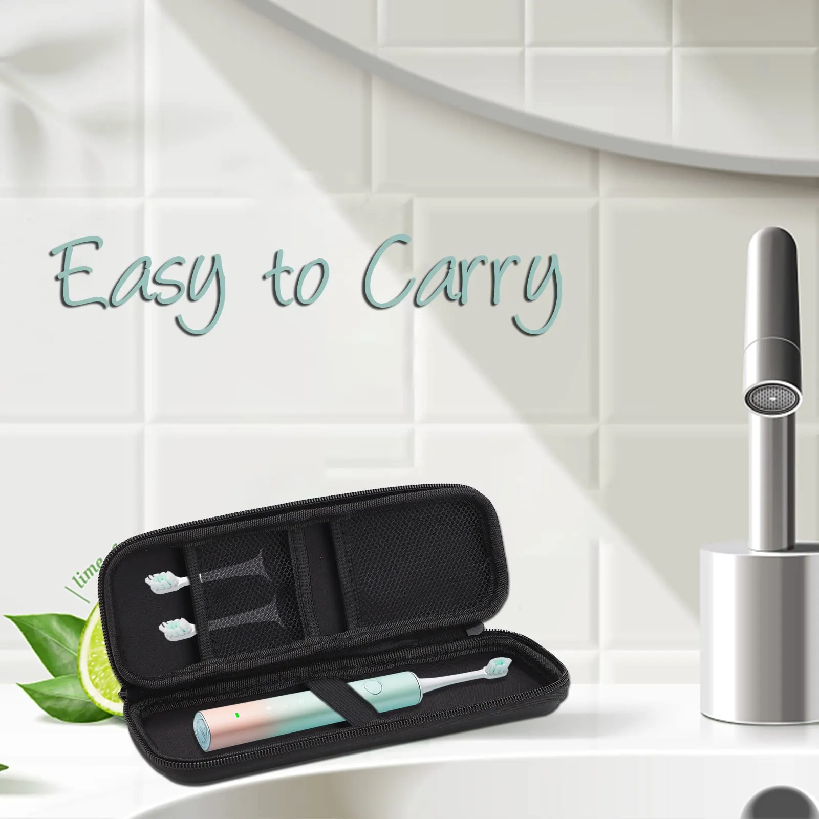 2 Pcs Travel Case for Electric Toothbrush Portable Hard Case Travel Protective Cover Keep Tootbrush Clean and Safe Ideal for Travel, Vacation, Hawaii