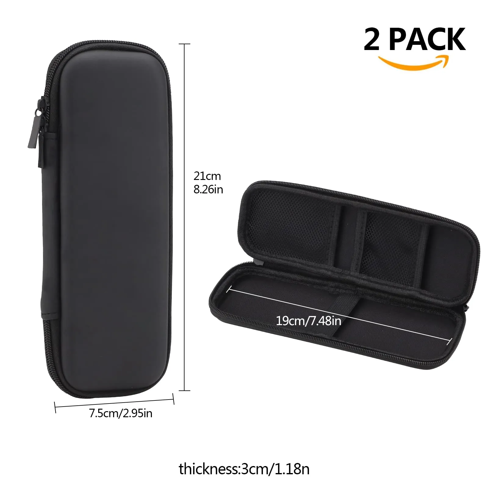 2 Pcs Travel Case for Electric Toothbrush Portable Hard Case Travel Protective Cover Keep Tootbrush Clean and Safe Ideal for Travel, Vacation, Hawaii