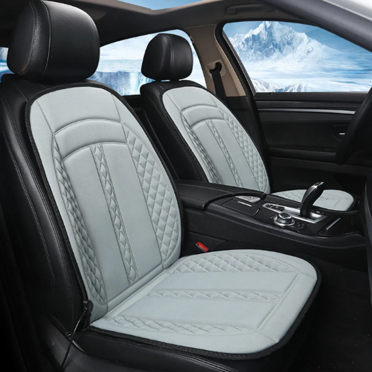 5D Universal PU Leather Car Seat Covers - Full Set for 5 Seats, Non-Slip Cushion Protector Mat