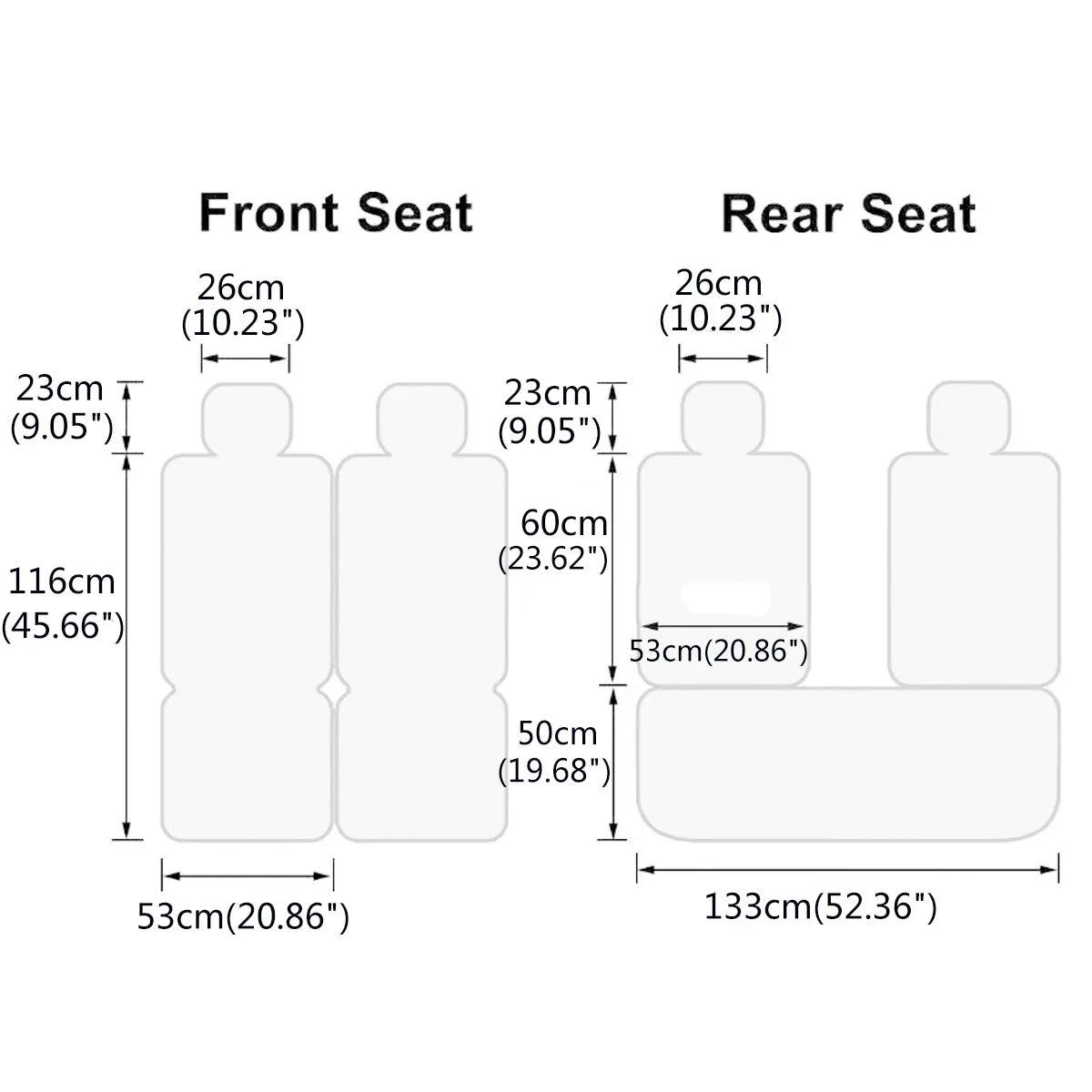 5D Universal PU Leather Car Seat Covers - Full Set for 5 Seats, Non-Slip Cushion Protector Mat
