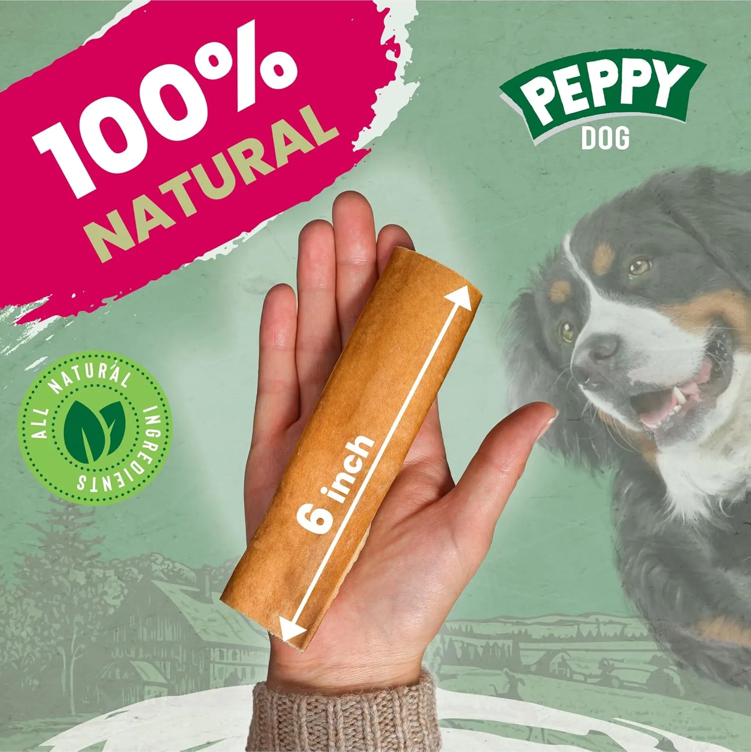 All Natural Beef Head Skin | No Hide Dog Chews Made from Beef Head Skin | Beef Snack | No Rawhide Dog Treats | 100% Best Rawhide Alternative | Zero Chemicals | Beef Head Skin (50 Count (Pack of 1))