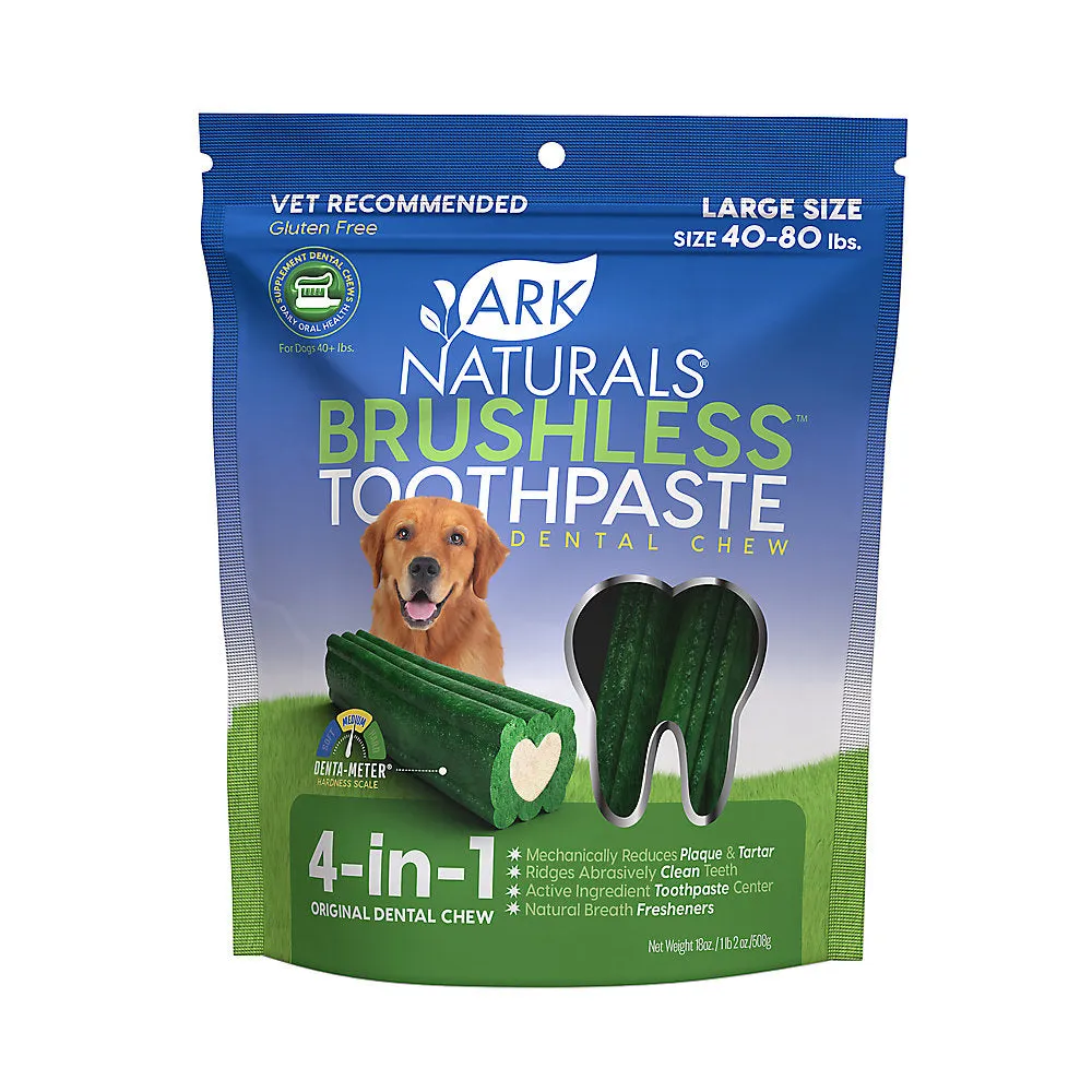 Ark Naturals Brushless Toothpaste Dog Dental Treats