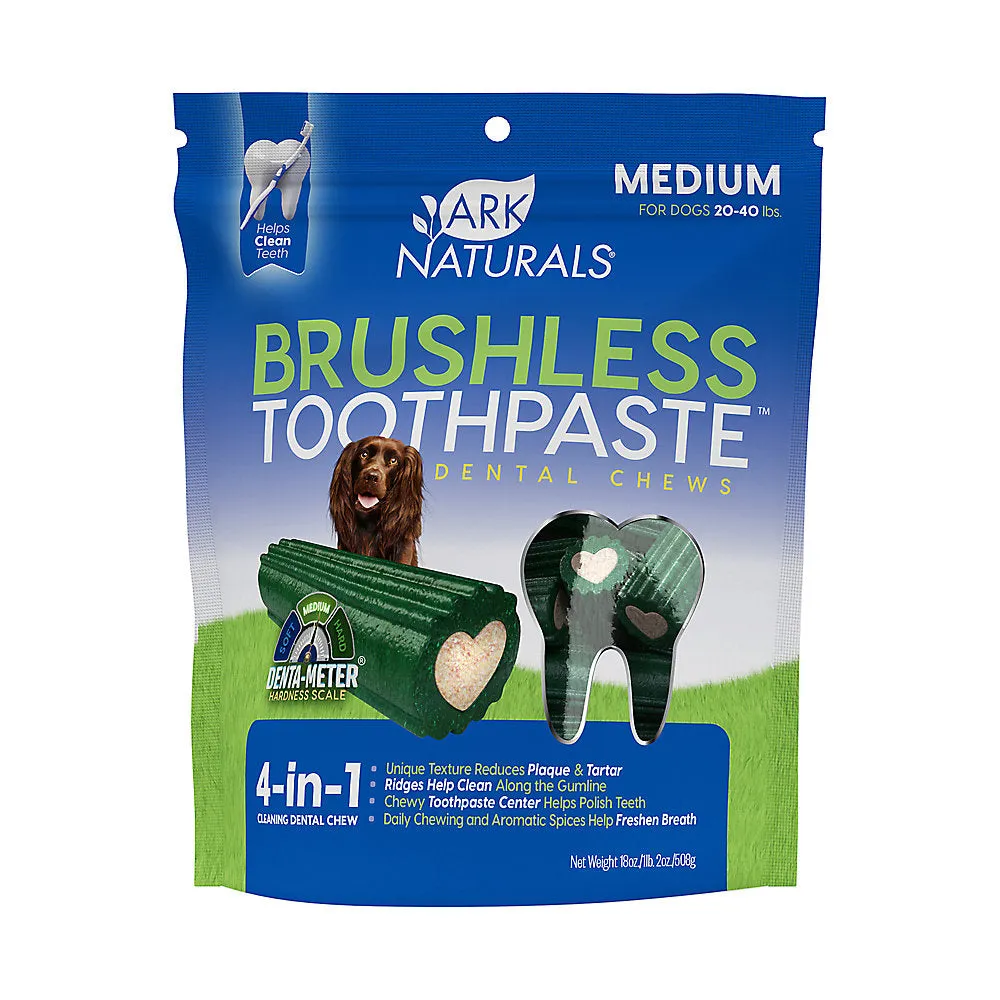 Ark Naturals Brushless Toothpaste Dog Dental Treats