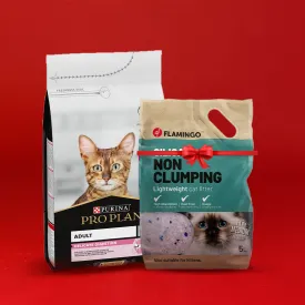 Cat Care Bundle: Purina Pro Plan Adult Delicate Digestion Cat Food   Flamingo Crystal 5L🏷️🔖