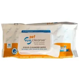 CHRISSANTHIE Pet Eyelid Cleanser Wipes (80)