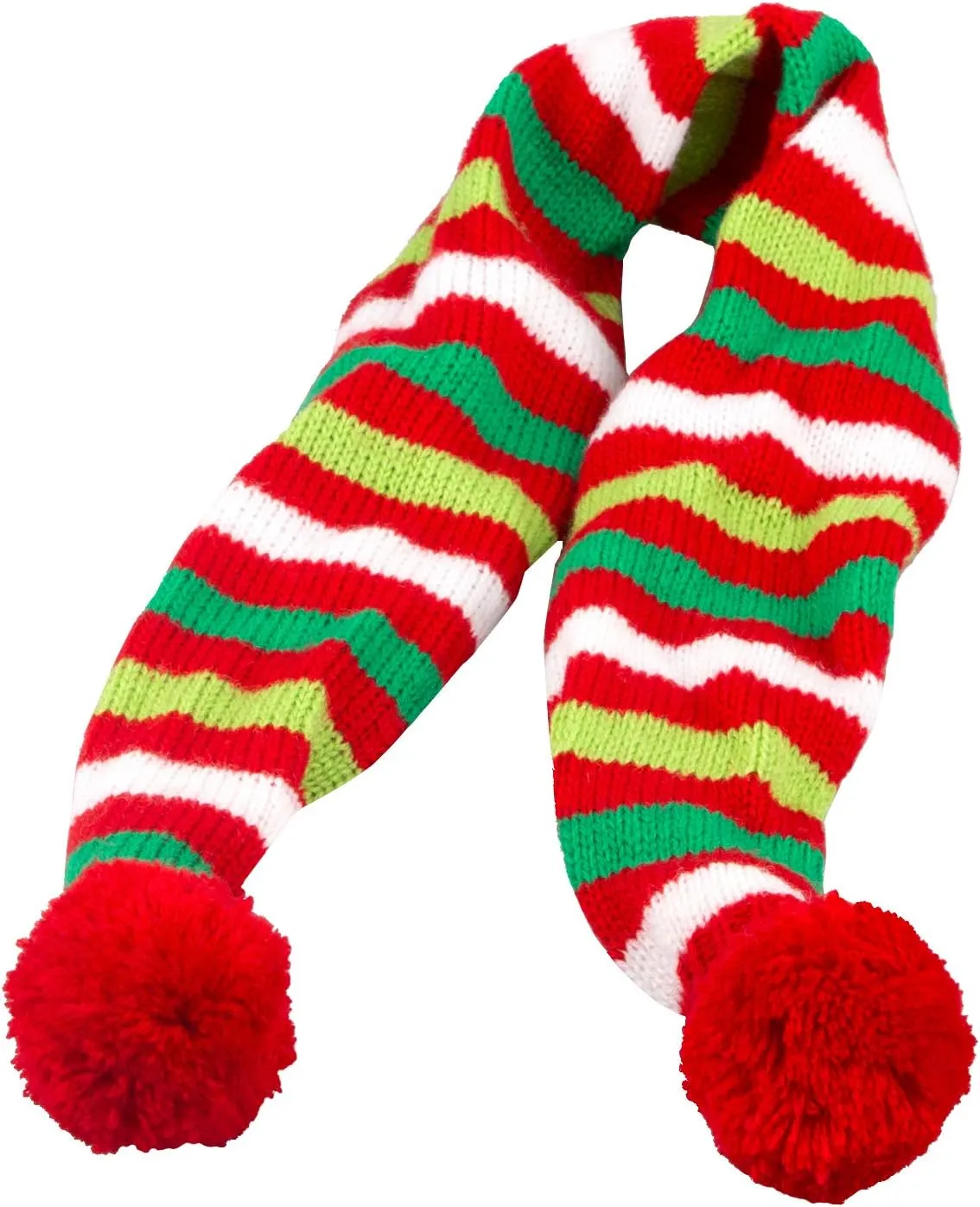 Christmas Pet Dog Scarf Bandana Red-White-Green Striped Knitted Neck Warmer Xmas Holiday Puppy Cat Costume Supplies