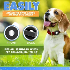 DIGGITY DOG Airtag Dog Collar Holder for Apple Airtag - Dog Collar Tag Holder and Airtag Cat Collar Holder - Apple Tag Dog Collar Fits Airtag Pet Collars to Make the Perfect Pet Tracker Dog Collars