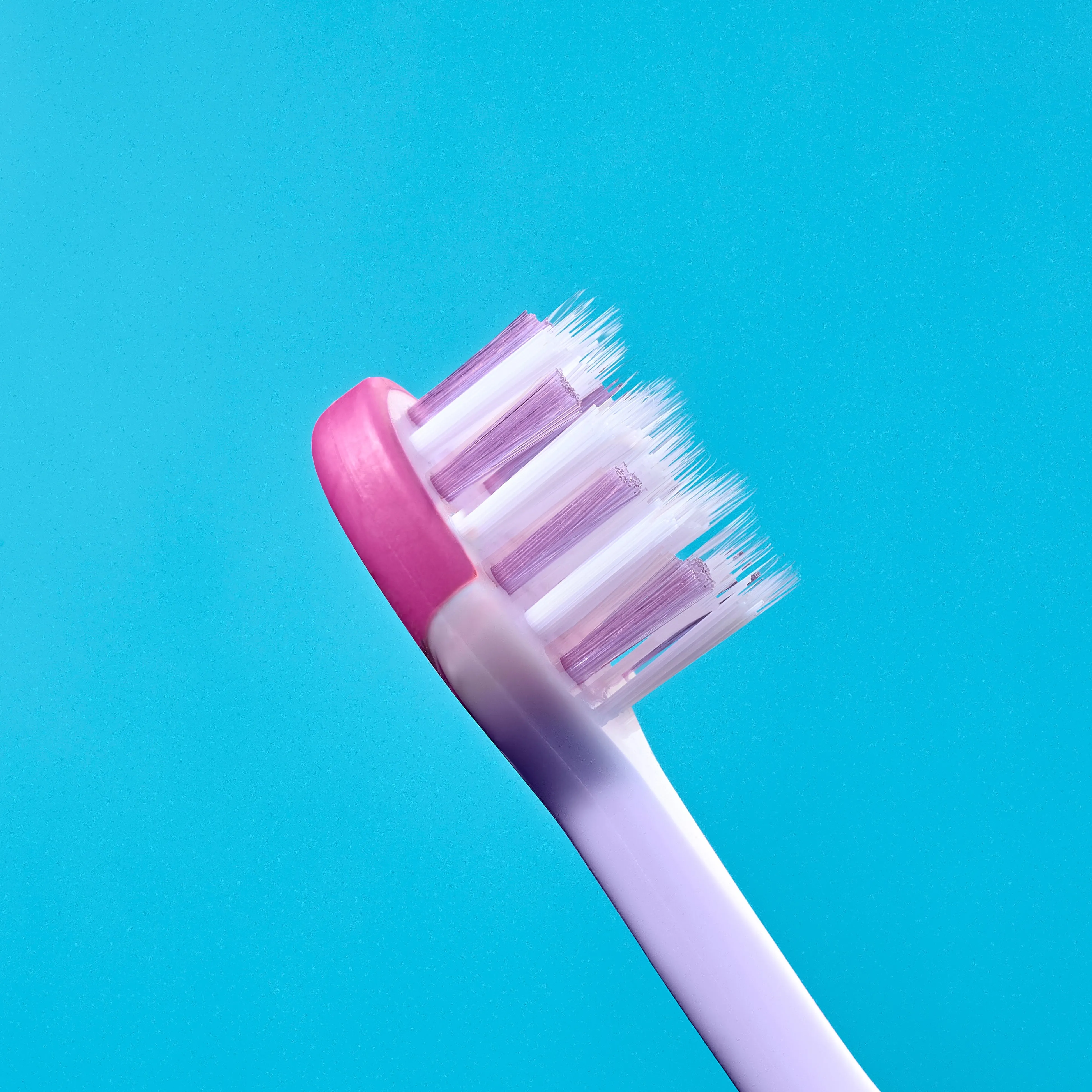 FlossBrush™ Bristles Toothbrushes Double Pack (3-6 Years) 4 Packs of Mixed Colors (Dinosaur, Unicorn, Rocket, Flamingo)