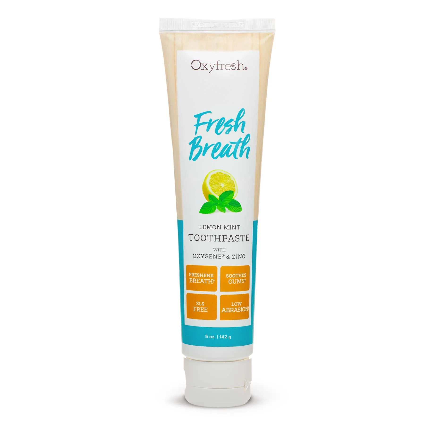 Fresh Breath Lemon Mint Toothpaste | 24 Hr Protection | Fluoride Free
