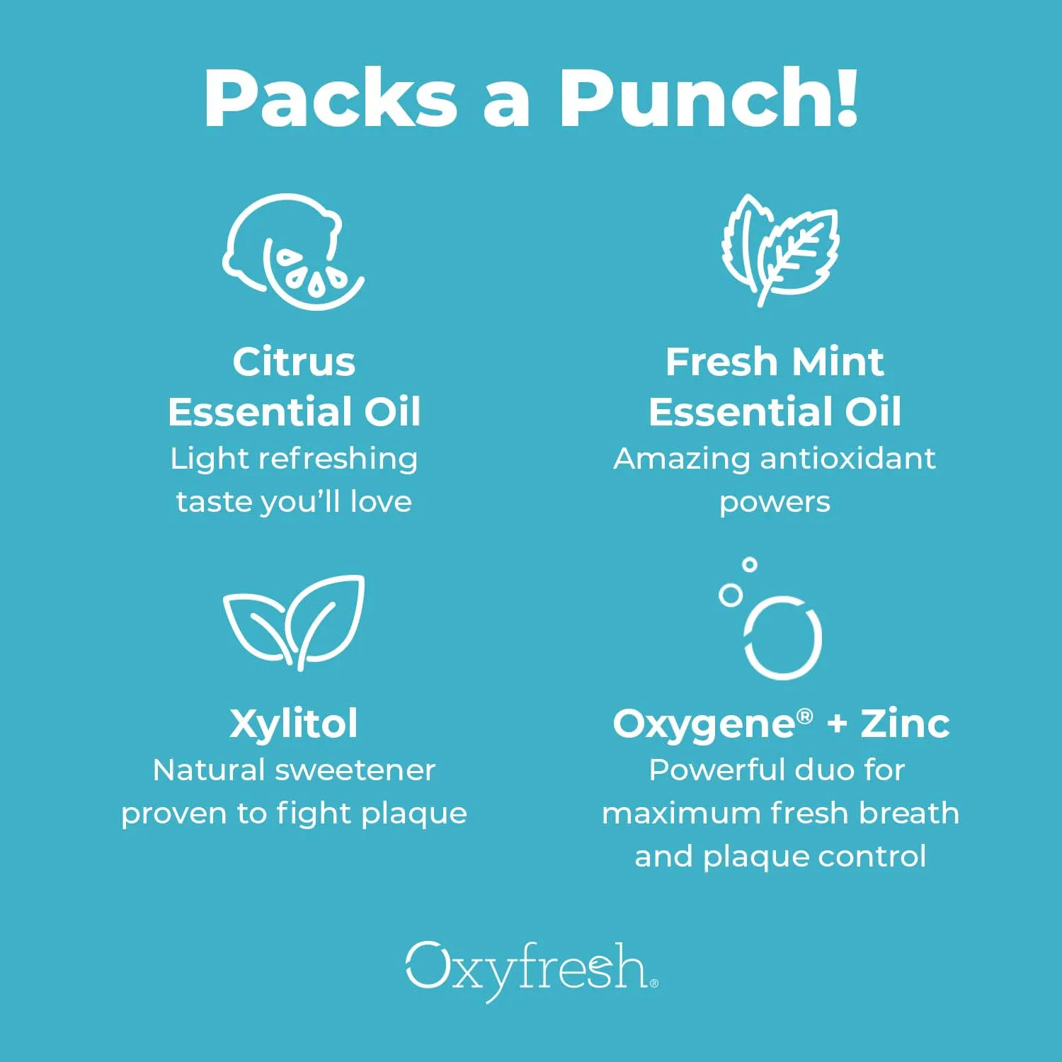 Fresh Breath Lemon Mint Toothpaste | 24 Hr Protection | Fluoride Free