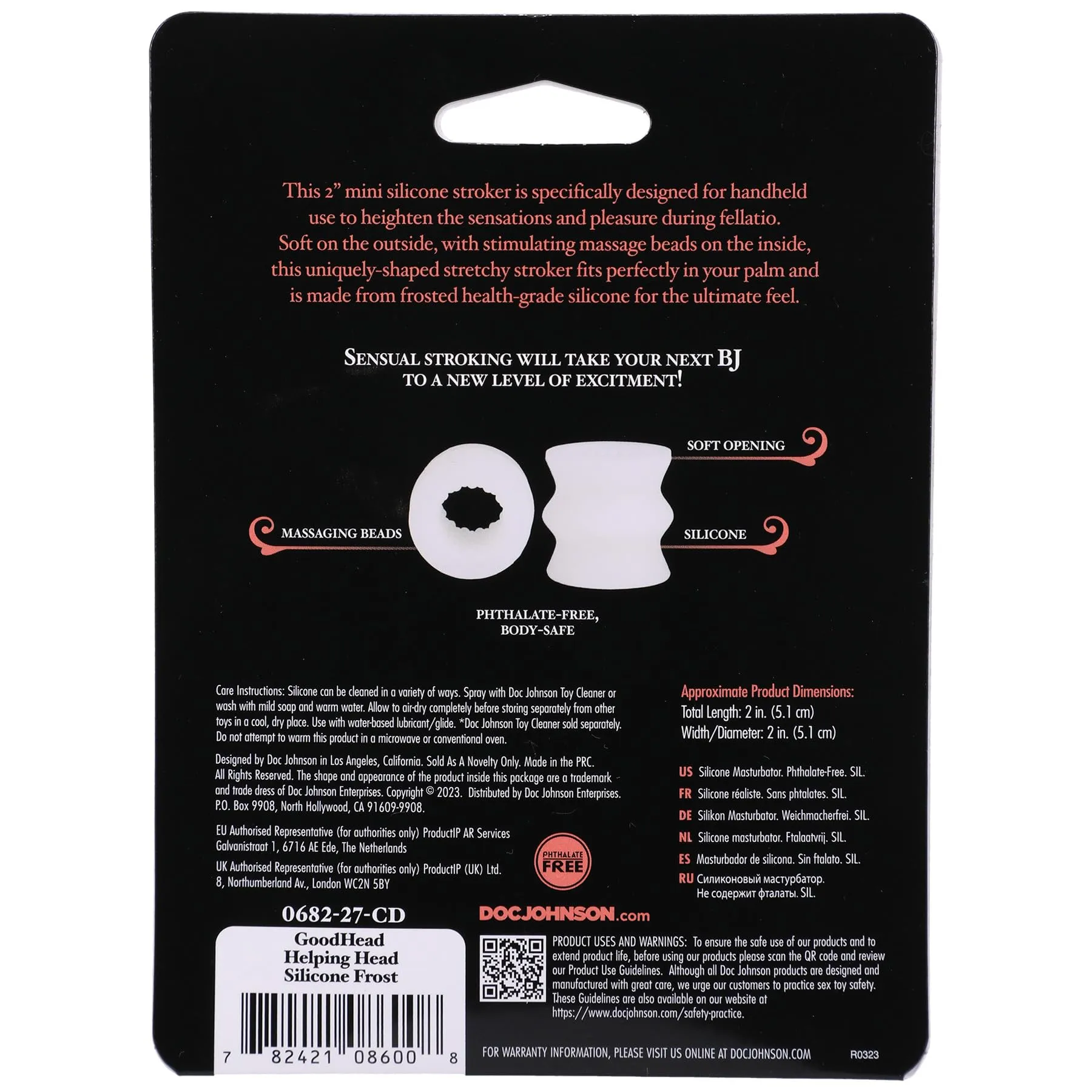 GoodHead Helping Head Silicone Stroker