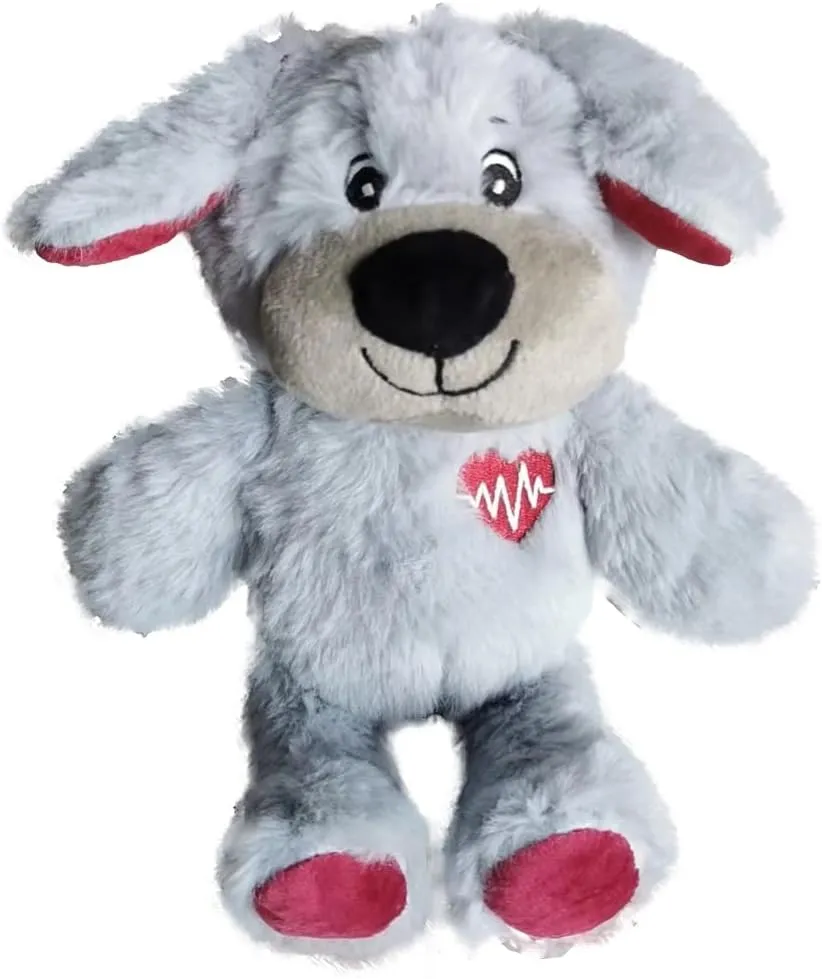 HonourHope Dog Heartbeat Toy for Anxiety Relief, Dog Soft Plush Calming Puppy Behavioral Training Aid Toy Pet Companion Pillow for Puppy Cat Kitty Pets - Bear Box