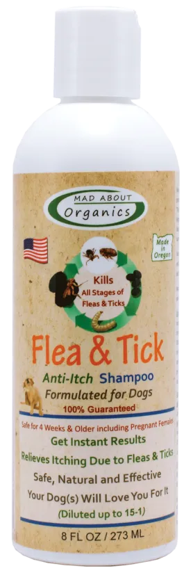 MAD ABOUT ORGANICS Flea and Tick Anti- Itch Dog Shampoo