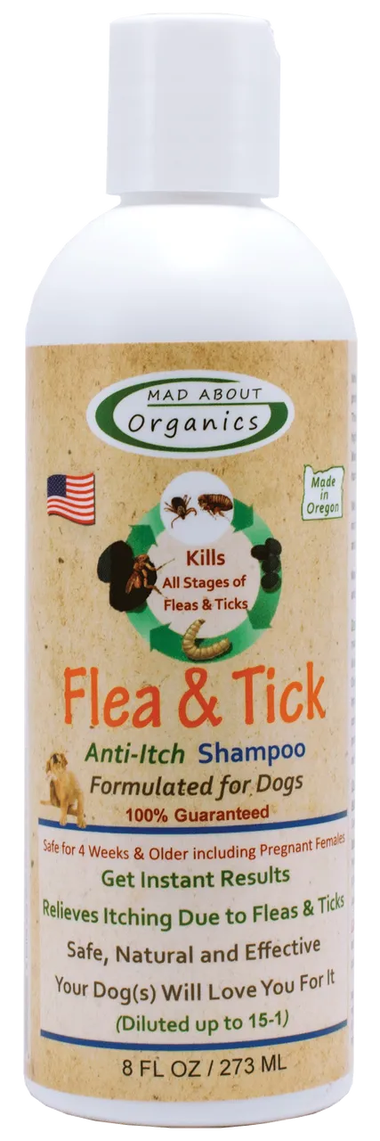 MAD ABOUT ORGANICS Flea and Tick Anti- Itch Dog Shampoo
