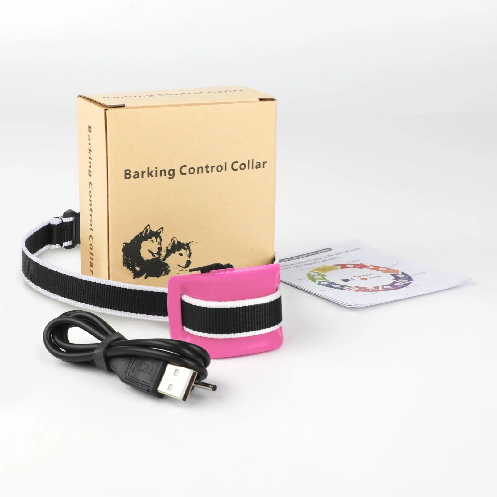 MASBRILL Multifunctional Small Dog Bark Collar-DC651