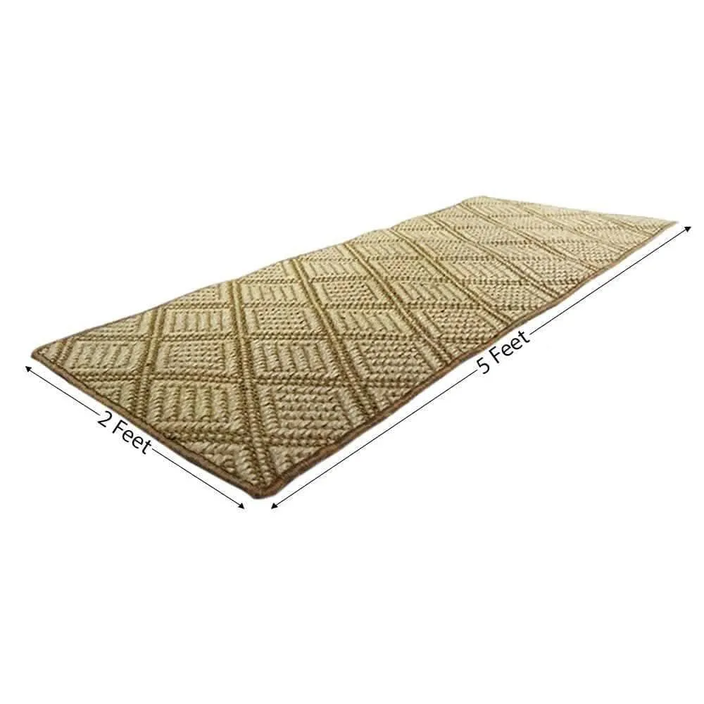 Mats Avenue Hand Made Heritage Sisal Carpet 2x5 Feet (60x150 Cm)