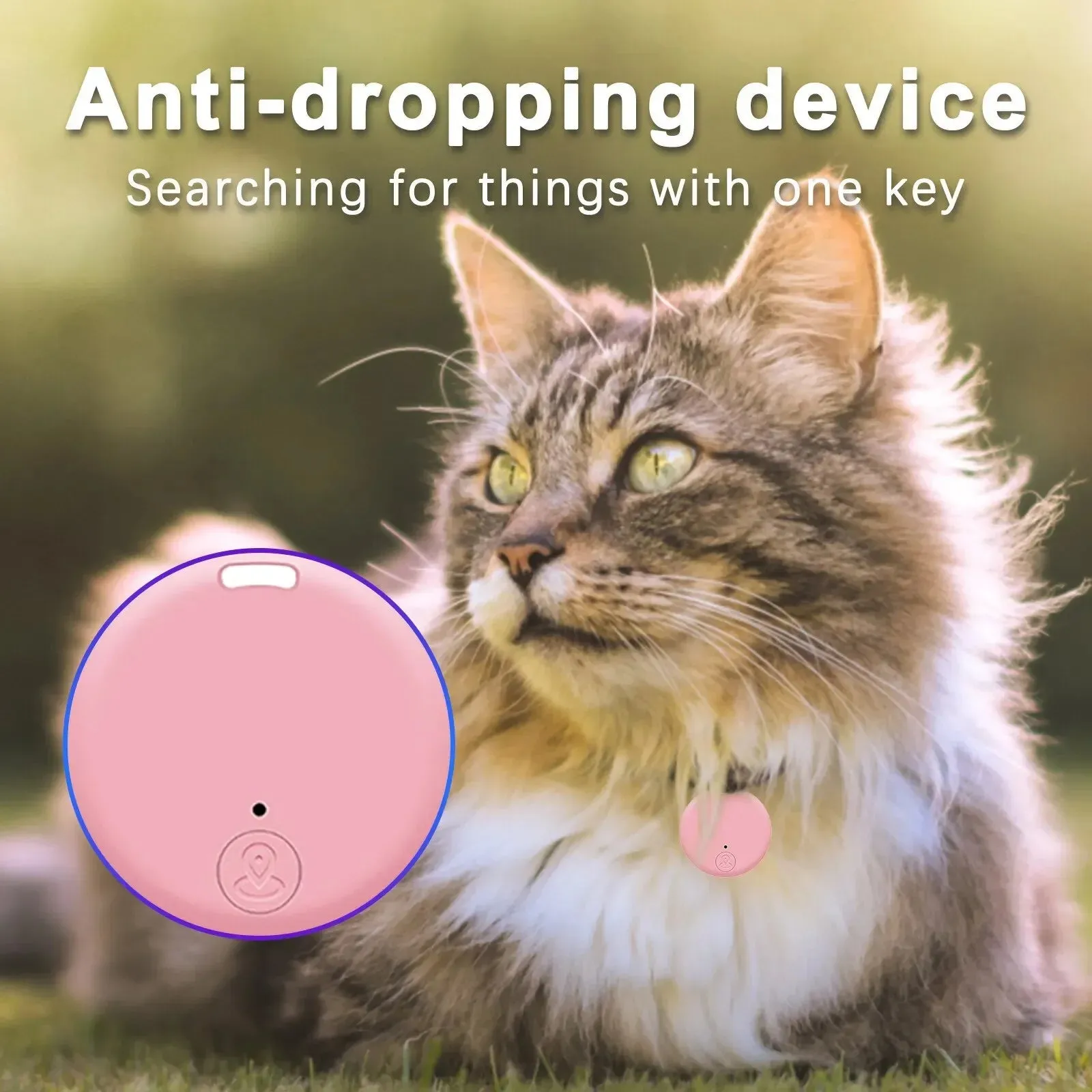 Mini GPS Tracker - Bluetooth 5.0 Anti-Lost Device for Pets, Kids & Bags
