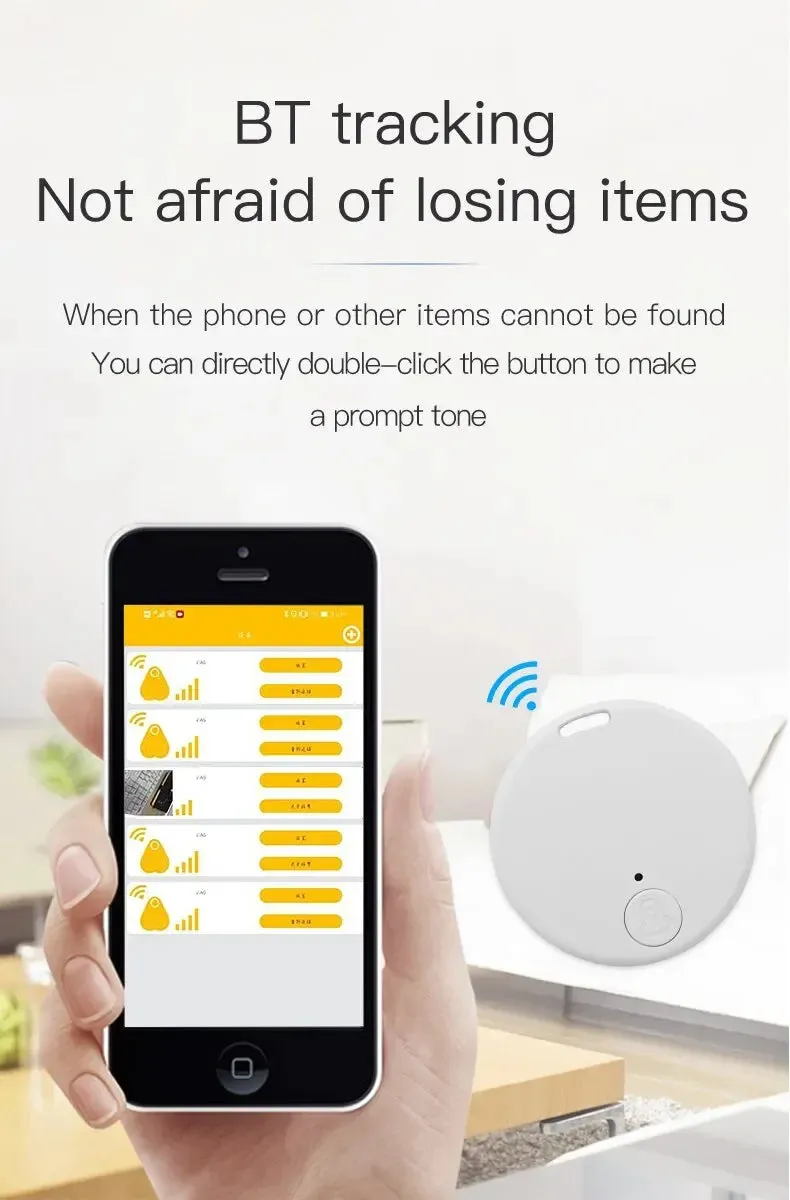 Mini GPS Tracker - Bluetooth 5.0 Anti-Lost Device for Pets, Kids & Bags