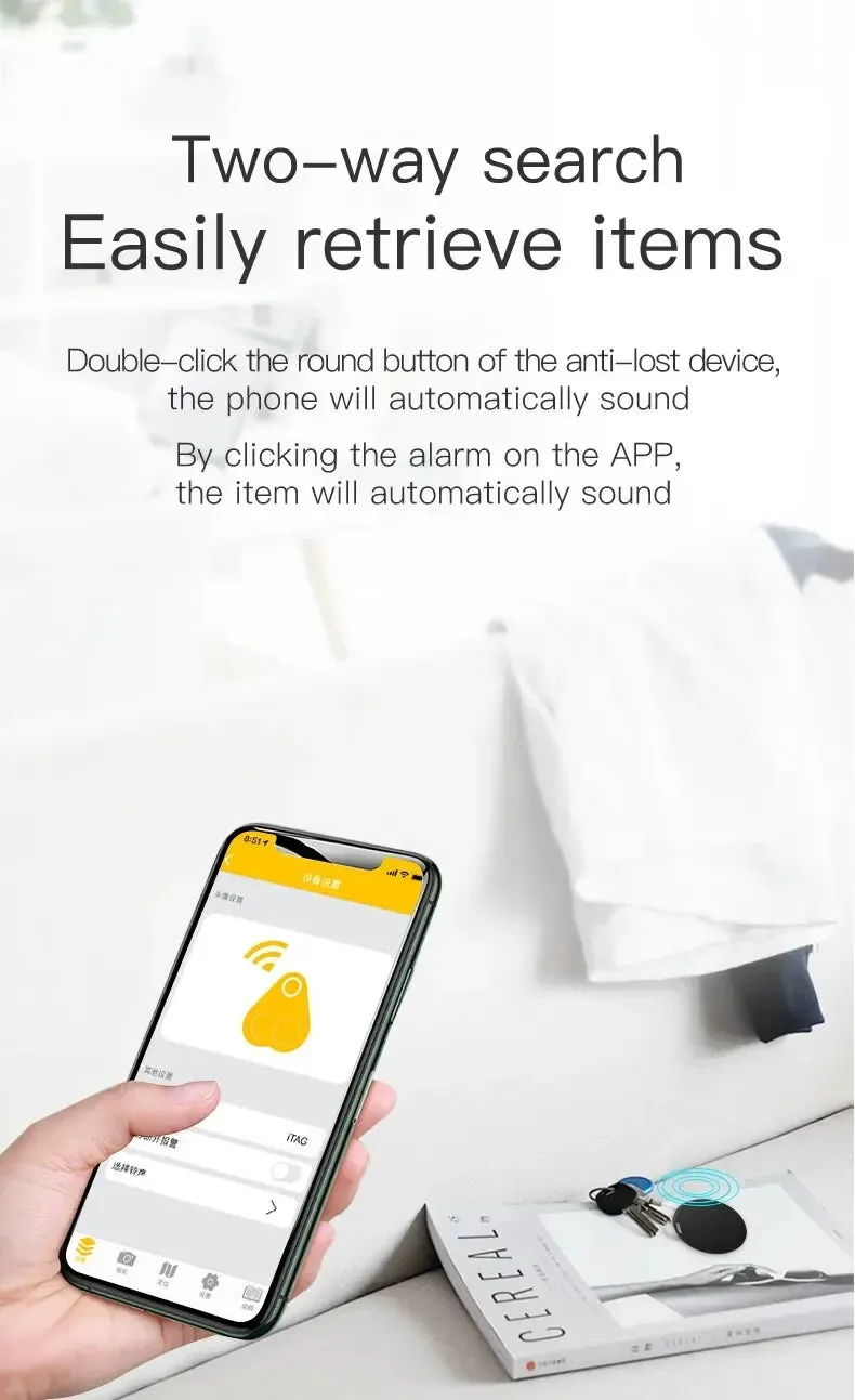 Mini GPS Tracker - Bluetooth 5.0 Anti-Lost Device for Pets, Kids & Bags