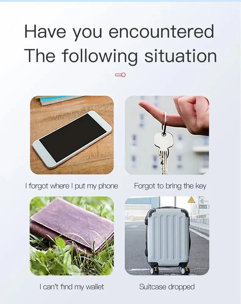 Mini GPS Tracker - Bluetooth 5.0 Anti-Lost Device for Pets, Kids & Bags