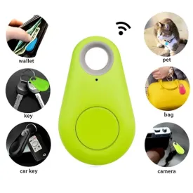 NEW Set of 2 Amdohai Smart BT Tracker Anti-lost Alarm Wireless Phone Key Finder APP Intelligent Positioning GPS Mini Tracker, 1 Green & 1 Yellow