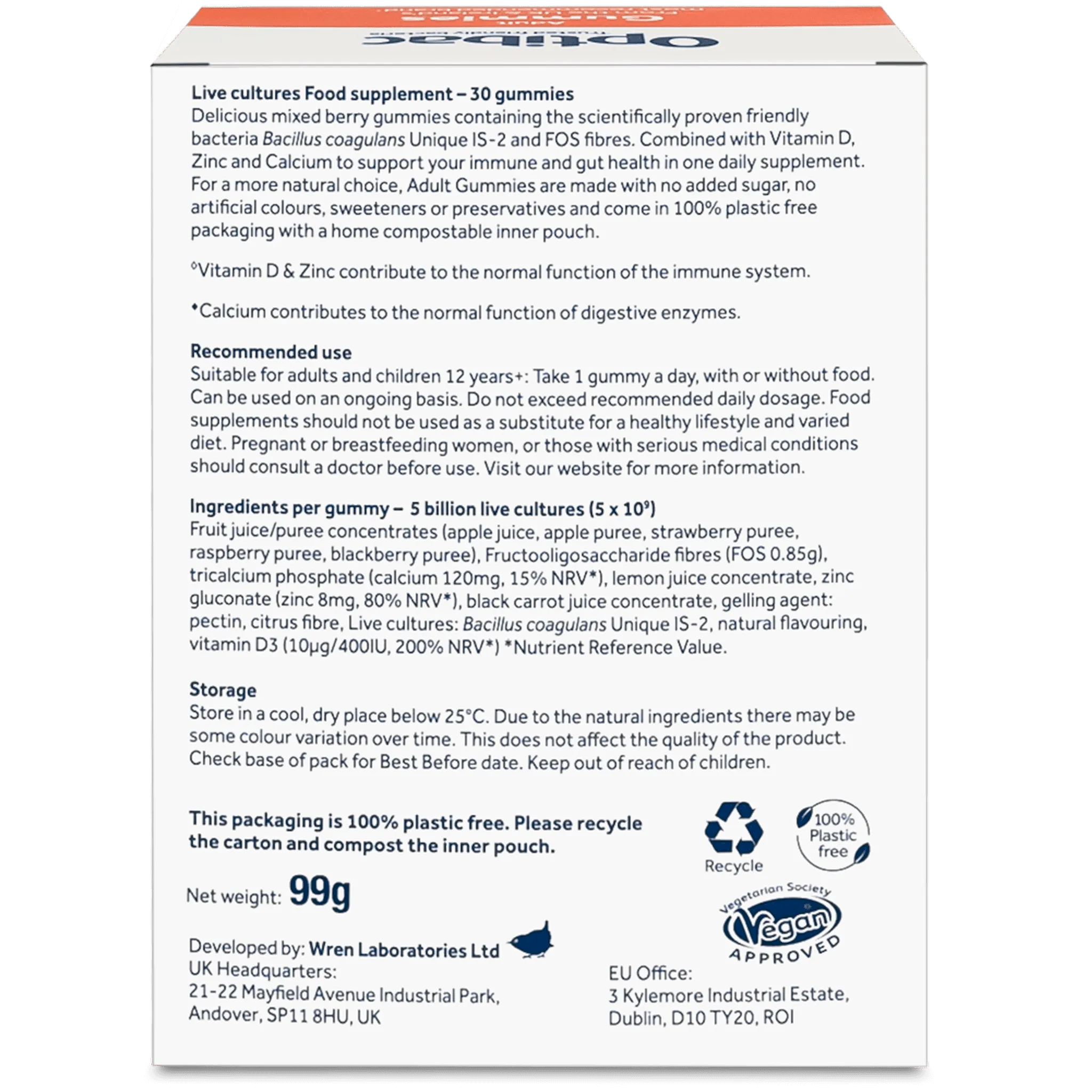OptiBac Adult Gummies 30