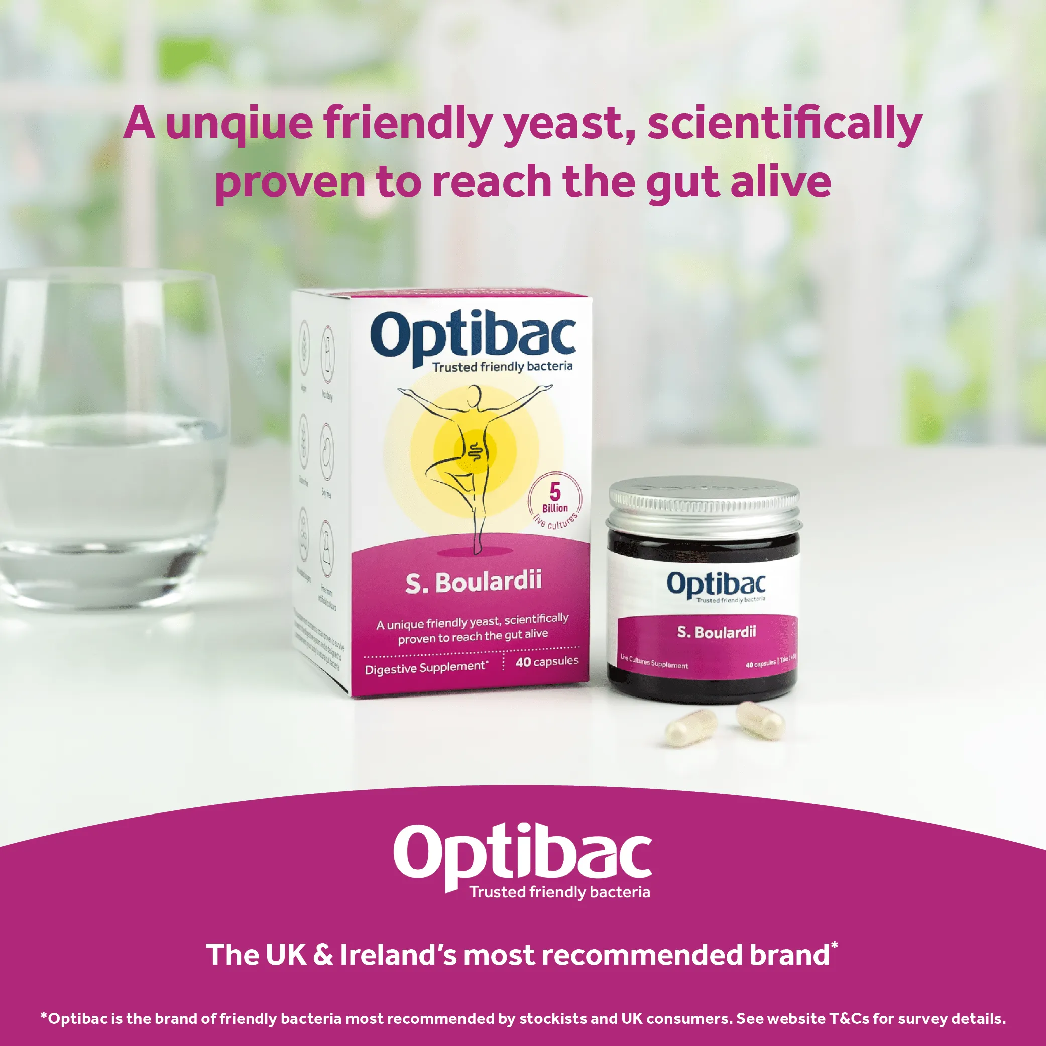 OptiBac Saccharomyces Boulardii 16 Capsules
