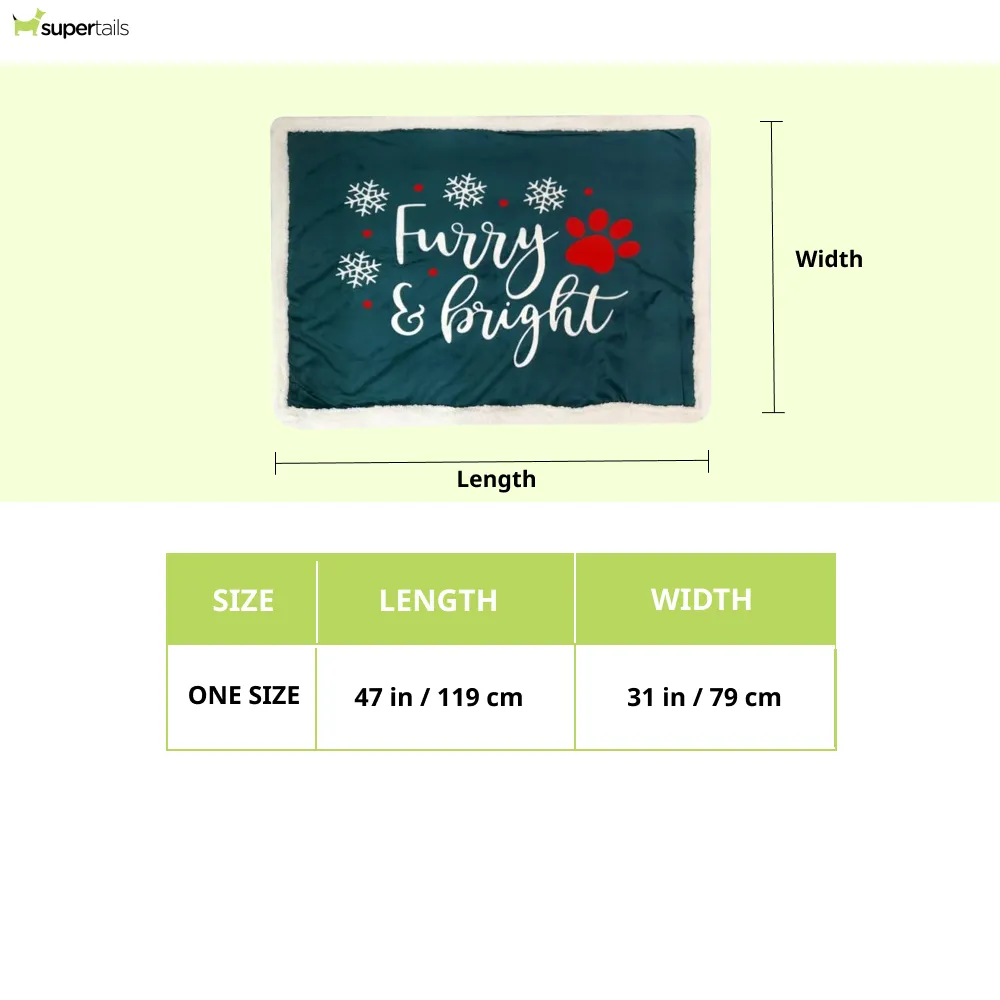 Pawpourri Furry & Bright Xmas Blanket for Dogs