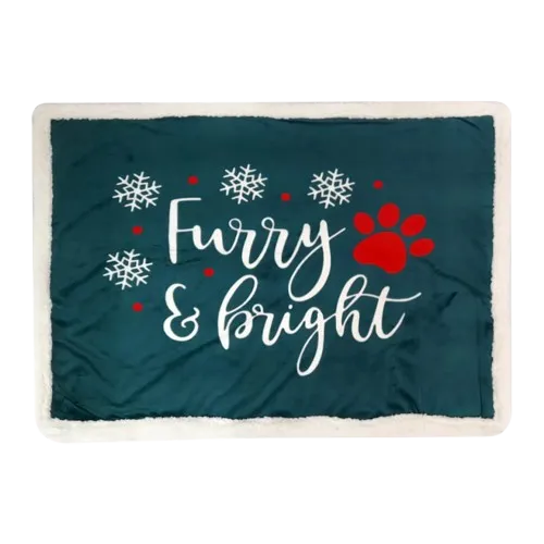 Pawpourri Furry & Bright Xmas Blanket for Dogs