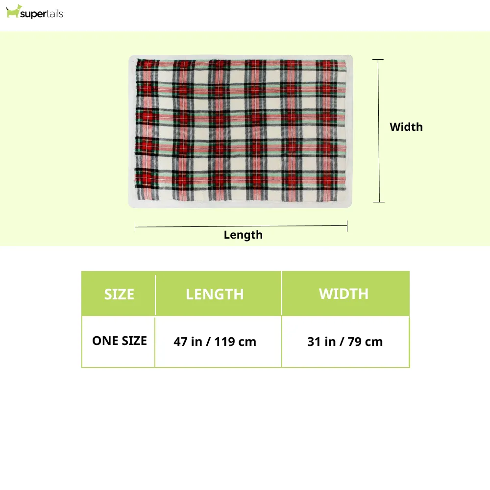 Pawpourri Plaid Xmas Blanket for Dogs