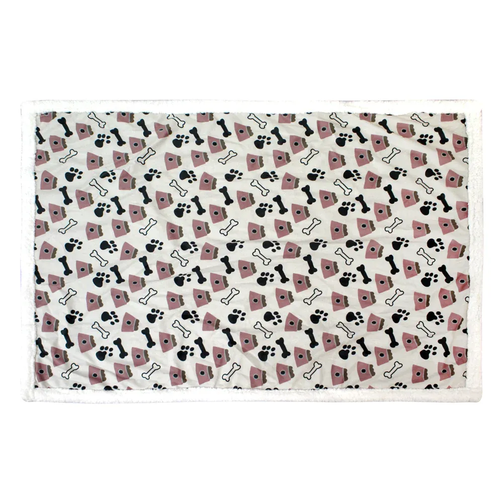 Pawpourri Printed Bone Blanket for Dogs and Cats