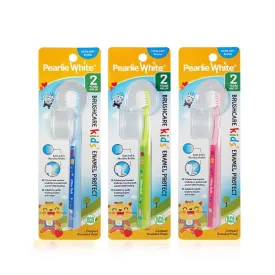 Pearlie White Triple Pack - BrushCare Enamel Protect KIDS Extra Soft Toothbrush