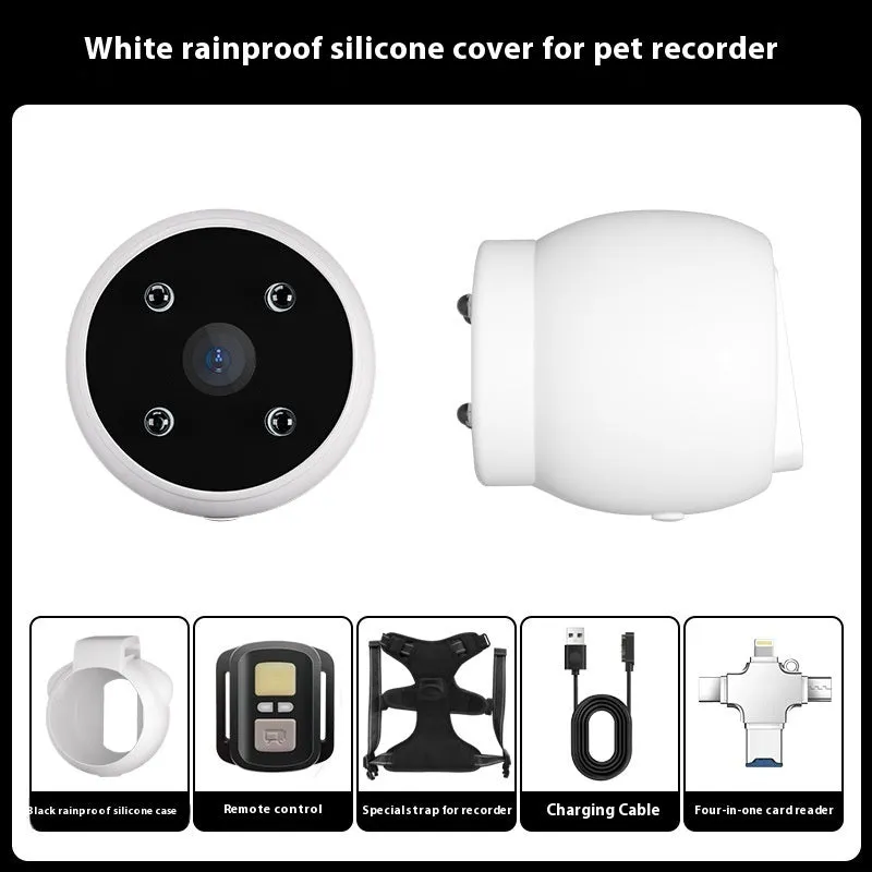 Pet Tracker Collar with HD Camera – Motion Recording for Dogs & Cats