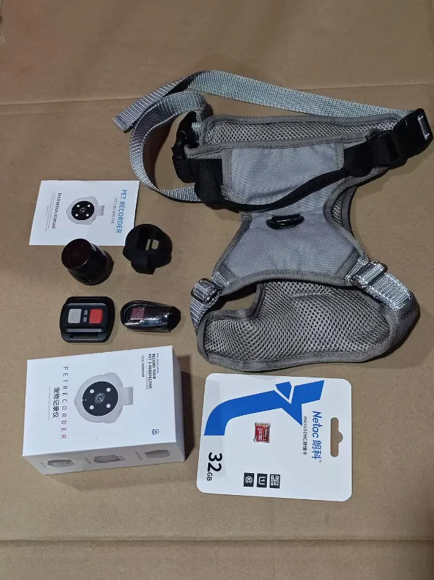 Pet Tracker Collar with HD Camera – Motion Recording for Dogs & Cats