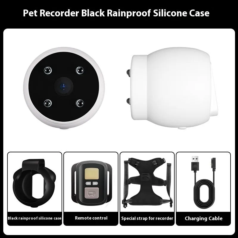 Pet Tracker Collar with HD Camera – Motion Recording for Dogs & Cats