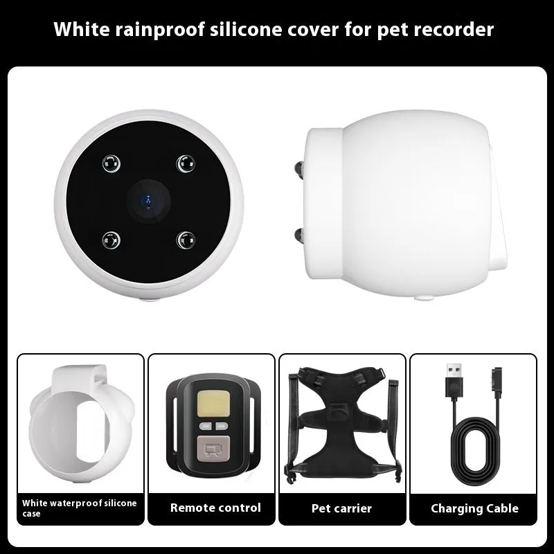 Pet Tracker Collar with HD Camera – Motion Recording for Dogs & Cats