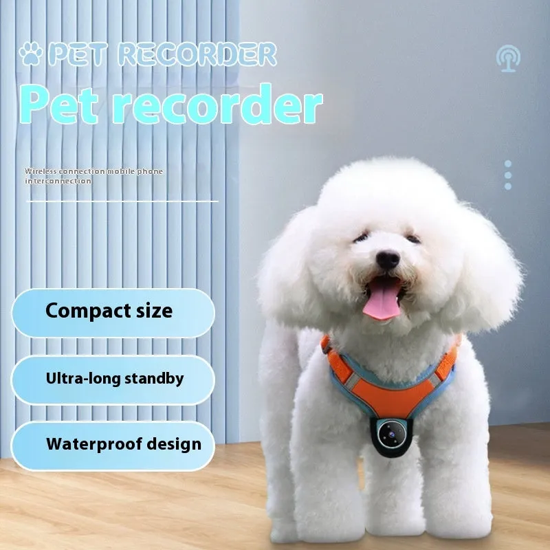 Pet Tracker Collar with HD Camera – Motion Recording for Dogs & Cats