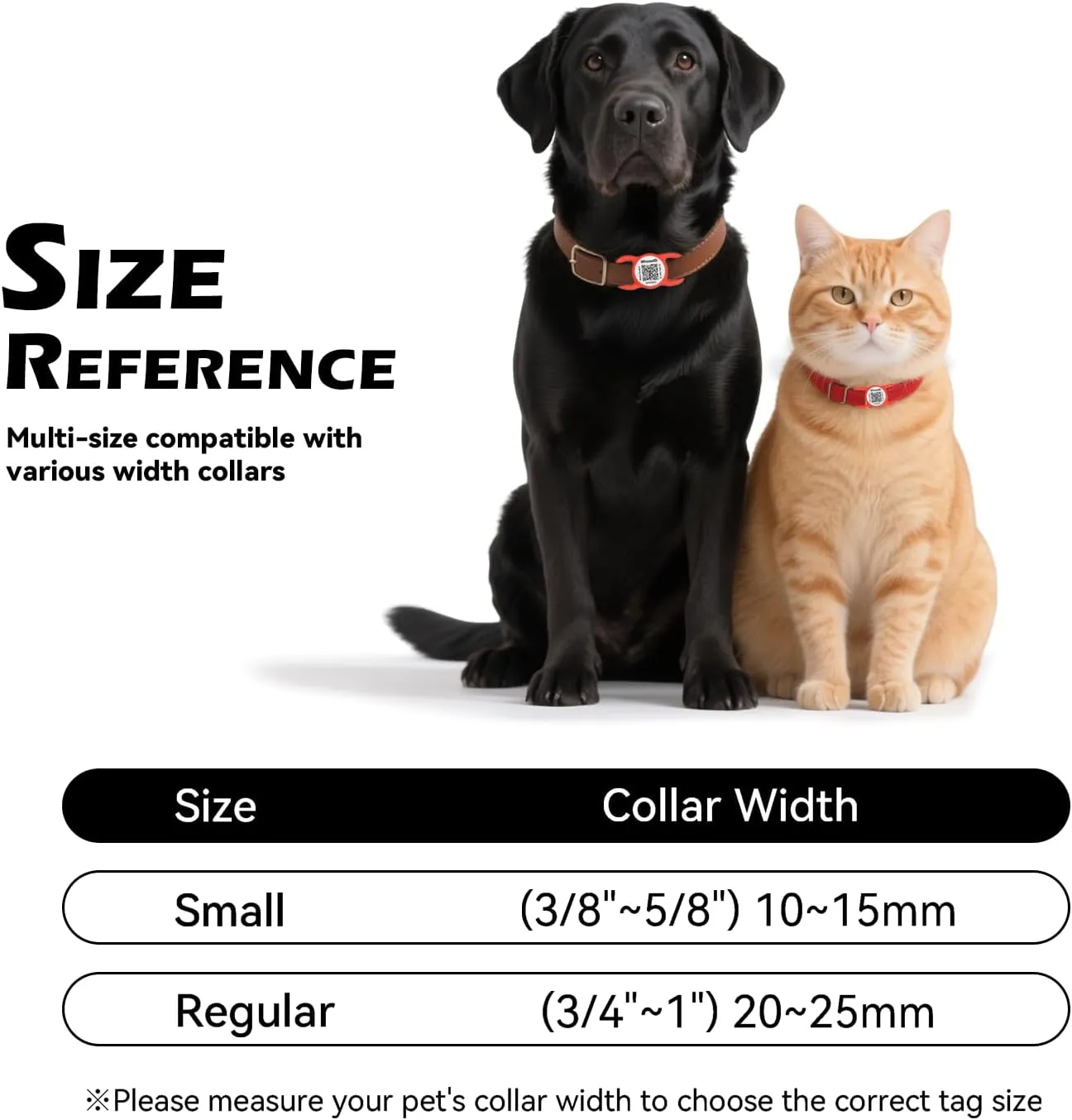 QR Code Dog Tag with NFC, Personalized Pet ID Tag, Silent Silicone Dog ID Tag, Modifiable Pet Online Profile, Multiple Emergency Contact, Scan QR Code Send GPS Location Email (Small, Red)