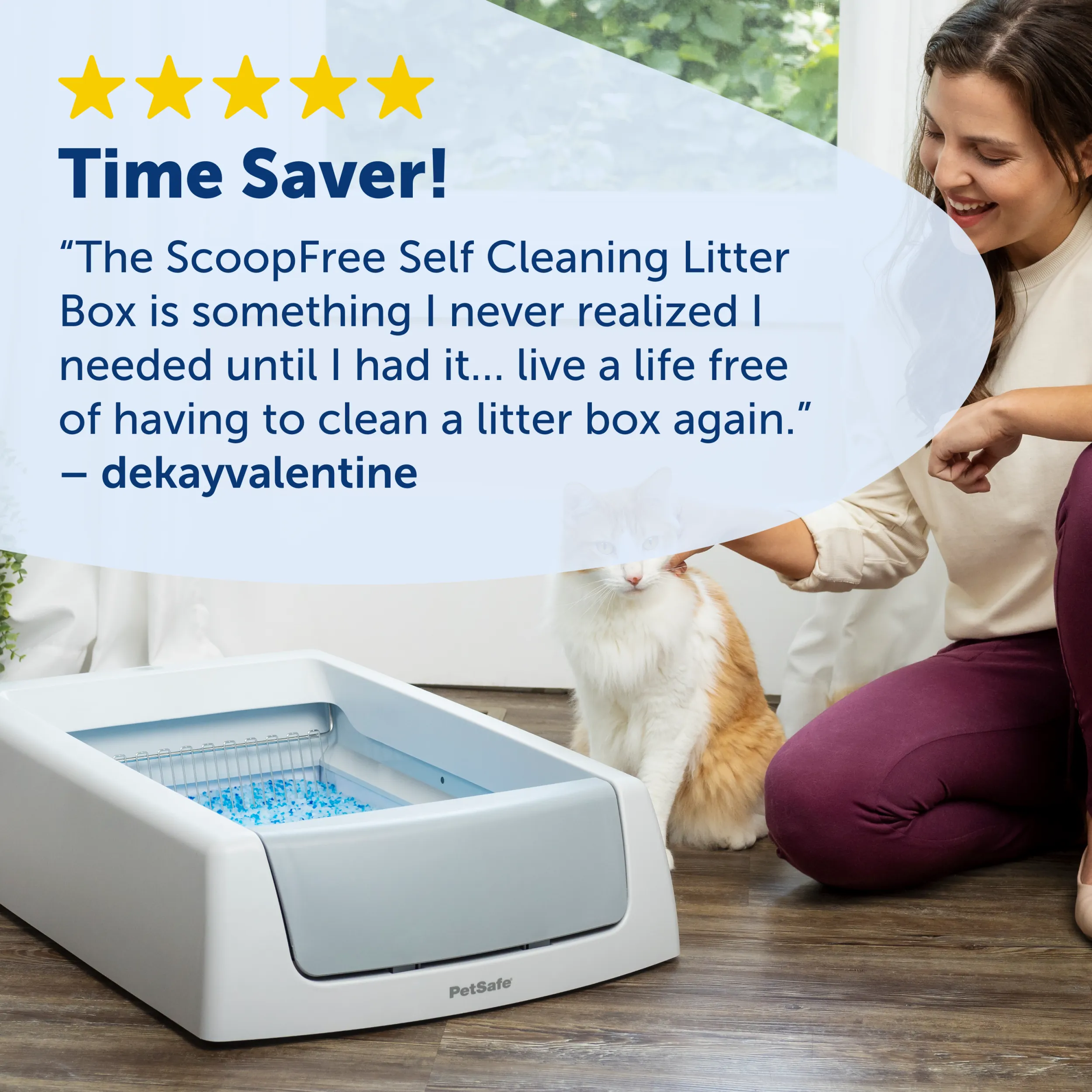 ScoopFree® Crystal Classic Self-Cleaning Litter Box