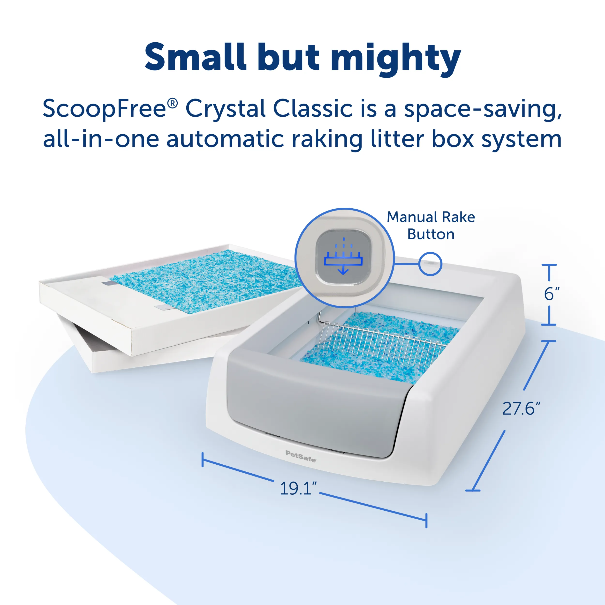 ScoopFree® Crystal Classic Self-Cleaning Litter Box