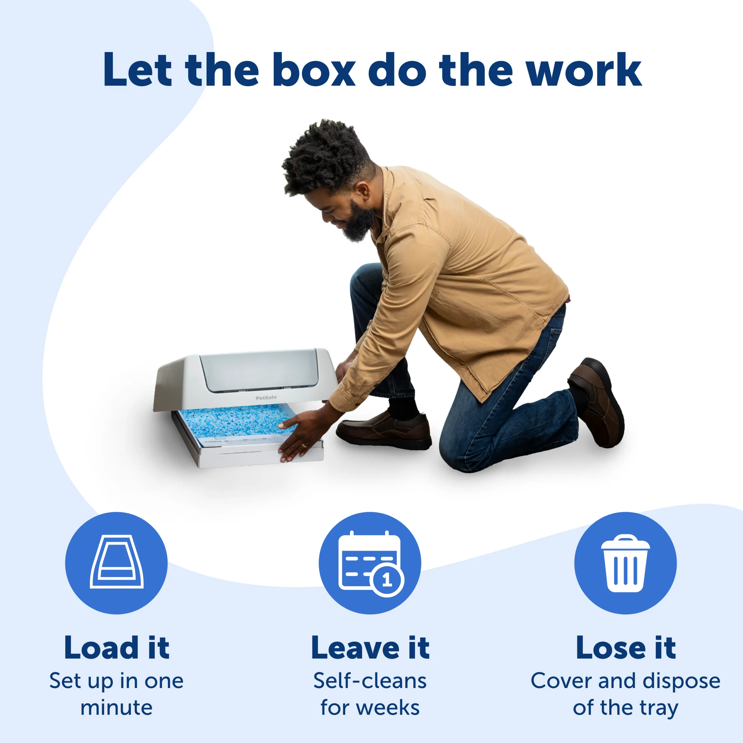 ScoopFree® Crystal Classic Self-Cleaning Litter Box