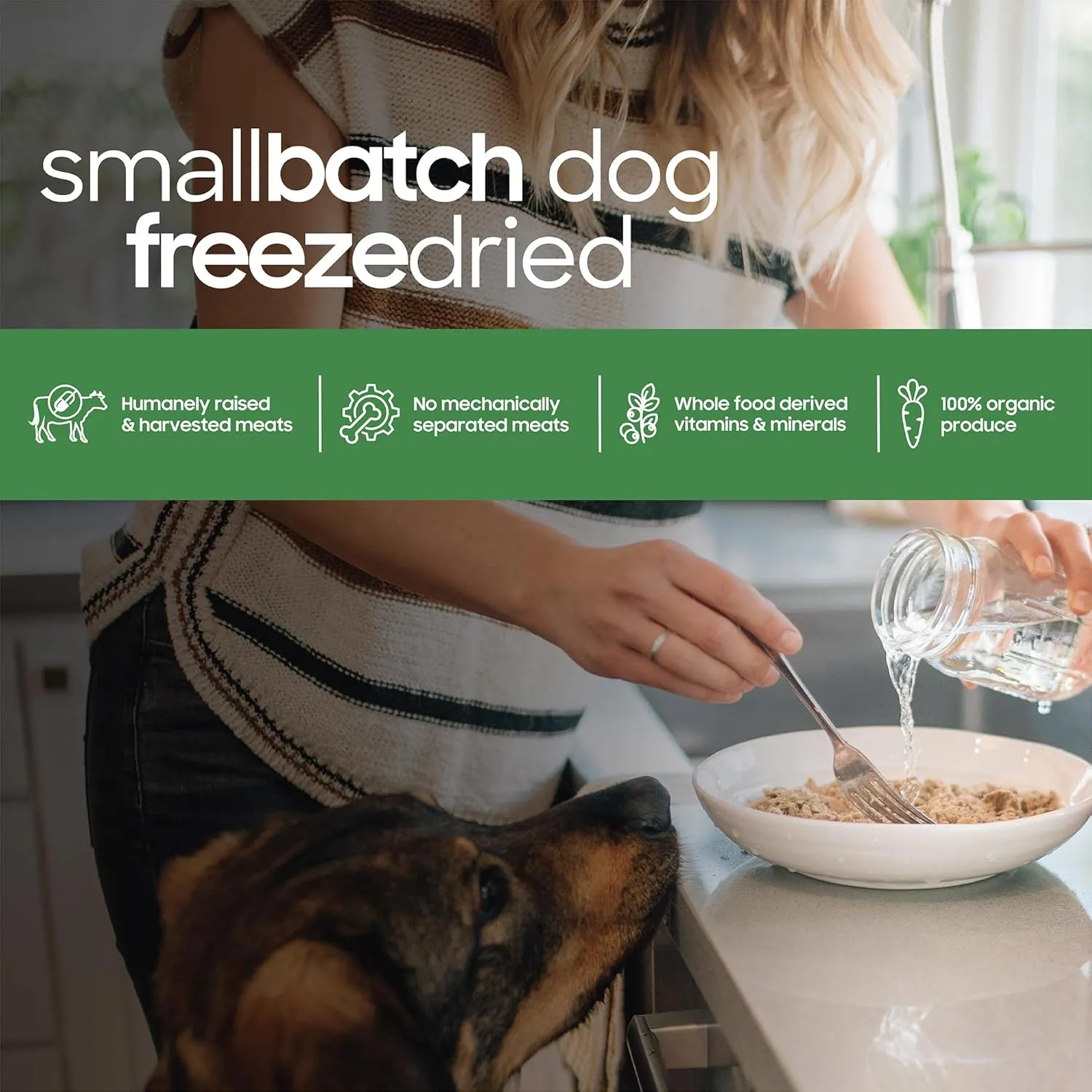 smallbatch Pets Freeze-Dried Premium Raw Food Diet for Dogs, Lamb Recipe, 14 oz, Made in The USA, Organic Produce, Humanely Raised Meat, Hydrate and Serve Patties, Single Source Protein, Healthy