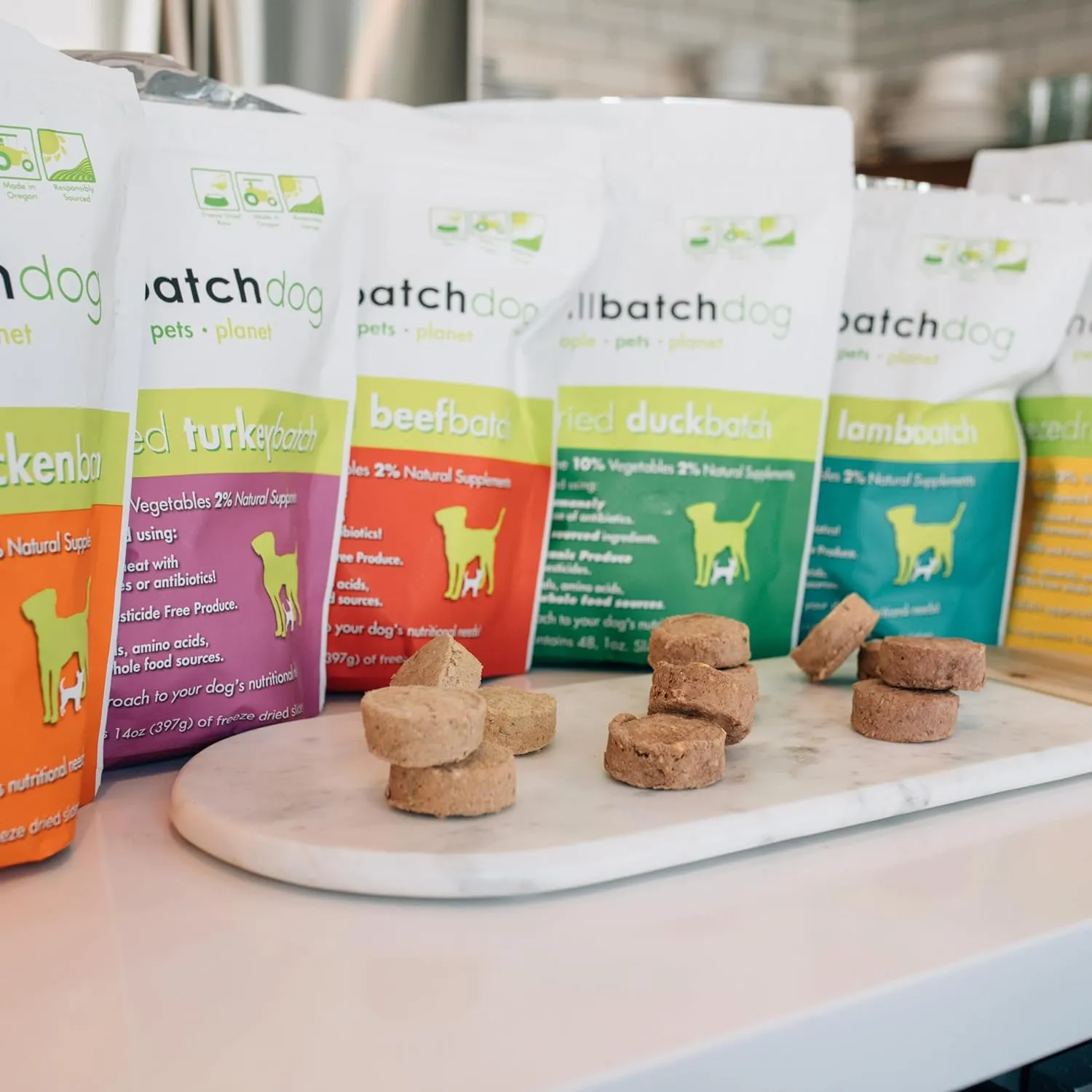 smallbatch Pets Freeze-Dried Premium Raw Food Diet for Dogs, Lamb Recipe, 14 oz, Made in The USA, Organic Produce, Humanely Raised Meat, Hydrate and Serve Patties, Single Source Protein, Healthy