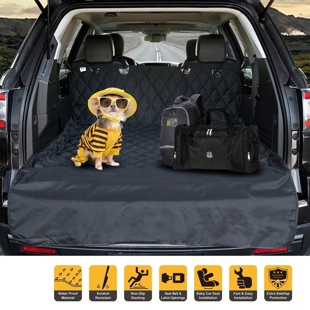 SOGA Premium Car Trunk Pet Mat Cargo Liner Waterproof Seat Cover Protector Hammock Non Slip Pet Travel Essentials