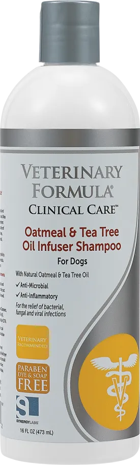Synergy Veterinary Formula - Oatmeal & Tea Tree Oil Infuser Shampoo for Dogs 16 oz