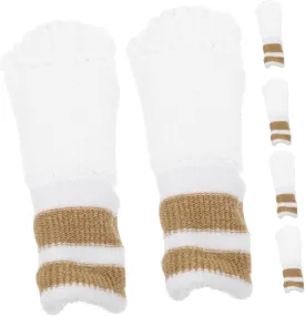 Totority Piece Dog Cat Cleaning Gloves Gentle Finger Toothbrush Portable Pet Oral Care Soft Material