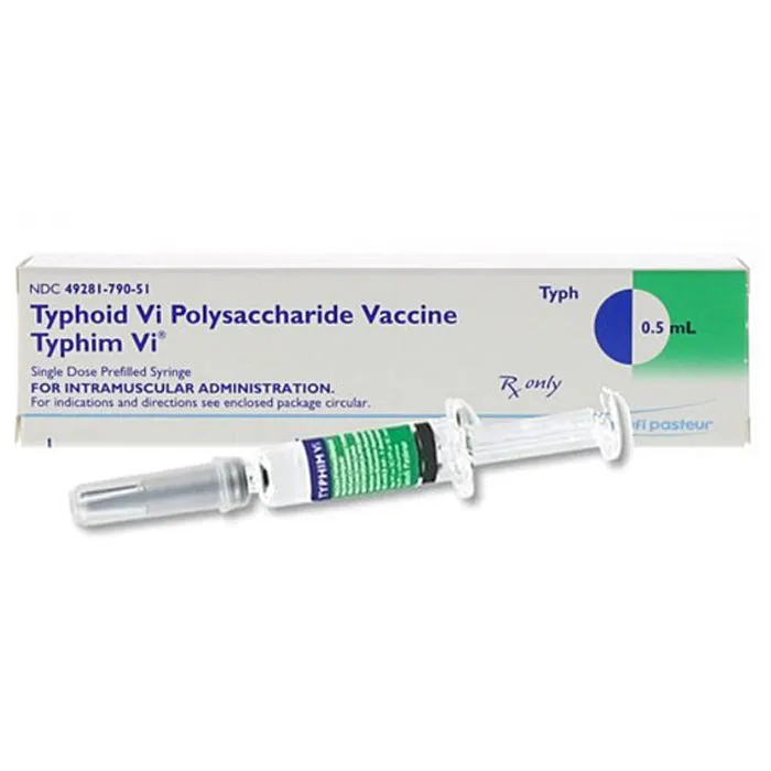 Typhoid Vaccine (Vi Capsular Polysaccharide Vaccine) Single-Dose Prefilled Syringe 25mcg/0.5mL  **Refrigerated Item