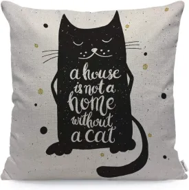 WONDERTIFY  A House is Not A Home Without A Cat Pet - /// -  45.72 x 45.72 